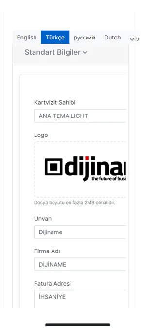 Browser Language Pop-up Profile